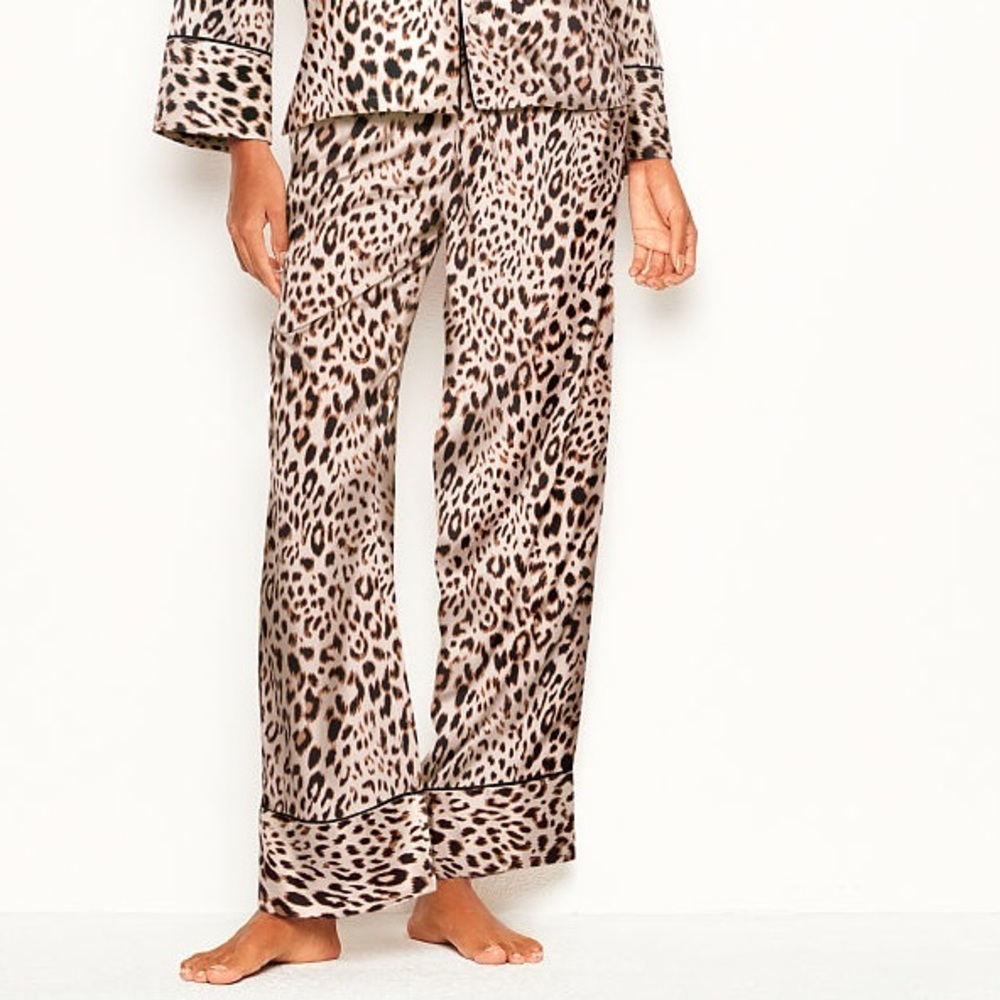 NEW Victoria Secret Satin Long Pyjama Pants